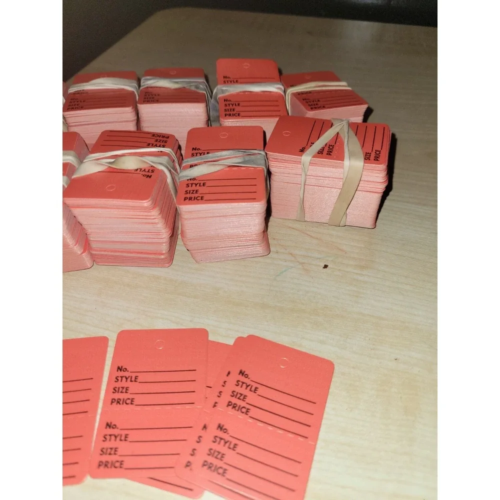 100 Perforated Tags Price Sale 1 ¼ x 1 ⅞